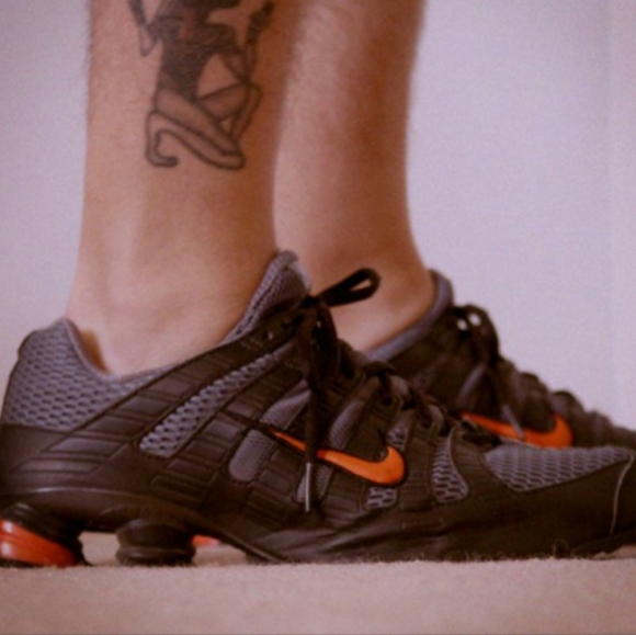 Rare 2006 Y2K Nike Men's Shox Turbo Running Shoes Sneakers, Black Gray, Sz 10.5 - Picture 1 of 12